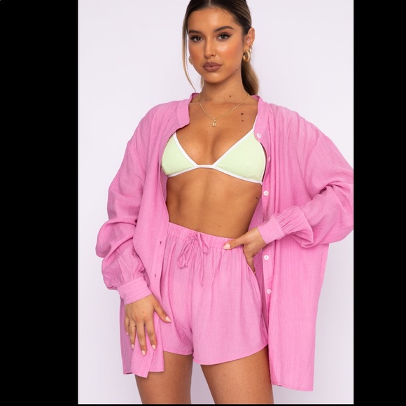 NWT: Take Me Out Shirt in Pink from White Fox Boutique. Size: S/M - Picture 8 of 8